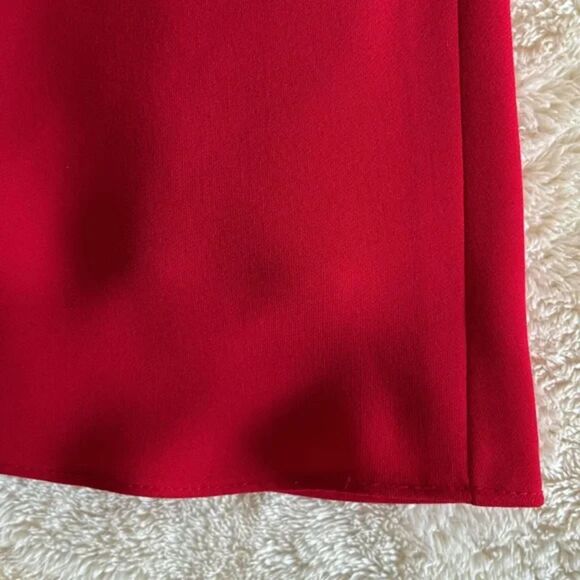 Evan Picone Dress Size 12 Red Fit and Flare Formal Holiday Dress - Picture 8 of 13